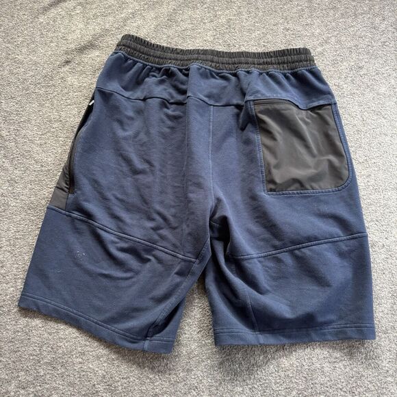 Lululemon Shorts Mens Large City Commute Sweat French Terry Black Blue Run Gym - Picture 2 of 8
